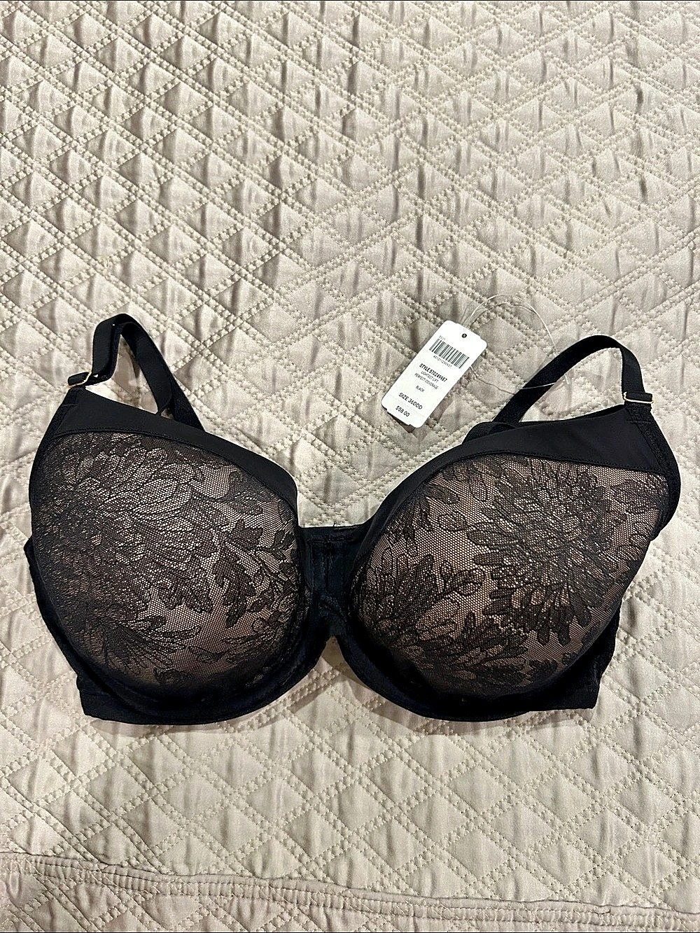 Soma Lightest Lift Perfect Coverage Bra Black Bra 36DDD